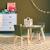 Table carrée enfant bois de pin 2 assises - judith Blanc+Rose+Vert+Vert olive 21 - vertbaudet enfant 