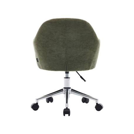 Chaise de bureau enfant à roulettes ajustable tissu chenille - stan kid Beige+Kaki 10 - vertbaudet enfant 