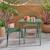Salon de jardin enfant table et chaises métal anna - 2 places, 48x48cm Vert de gris 3 - vertbaudet enfant 