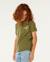 T-shirt à manches courtes eternal shred art enfant Vert surplus+Vitamine c 2 - vertbaudet enfant 