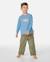 T-shirt manches longues ride the wave garçon Denim délavé 3 - vertbaudet enfant 