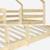 Lit enfant superposé cabane 90 x 190 cm pin naturel sommier à lattes inclus - roya Naturel 5 - vertbaudet enfant 