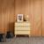 Commode enfant décor bois 3 tiroirs, pieds bois de pin - 80 x 30 x 79 cm - azur Naturel+Rose+Vert 3 - vertbaudet enfant 
