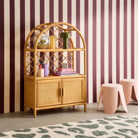 Bibliothèque enfant exotique rotin naturel - 70x30x106cm - arlo Rotin naturel 6 - vertbaudet enfant 
