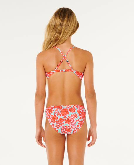 Maillot de bain ensemble 3 pièces sunshine squad fille Rouge vif 4 - vertbaudet enfant 