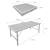 Mini table de ping pong pliable 150x75cm indoor, avec 4 raquettes et 6 balles, pour utilisation intérieure Bleu+Noir 11 - vertbaudet enfant 
