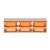 Sora - children's storage unit with 6 storage bins Moutarde+Orange+Vert olive 8 - vertbaudet enfant 