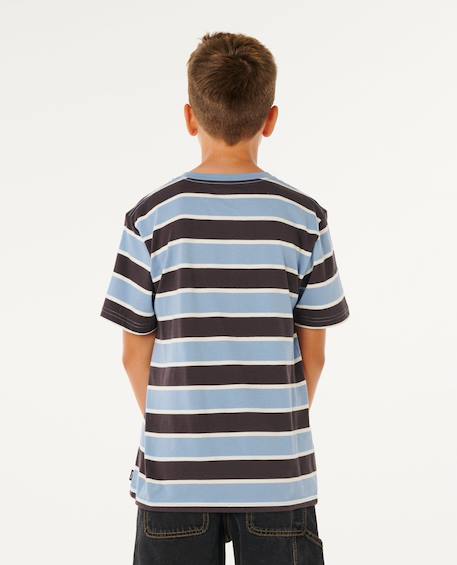 T-shirt eternal shred rayé garçon Denim délavé 3 - vertbaudet enfant 