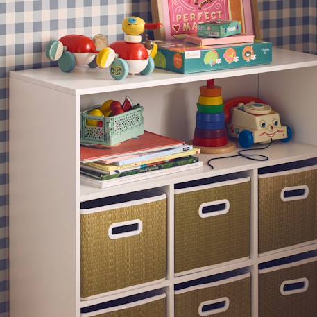 Meuble de rangement pour enfant avec 6 paniers en fibre végétale Naturel 4 - vertbaudet enfant 