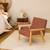 Fauteuil scandinave en bouclette et bois enfant isak l 47 x p 43,5 x h 50cm Blanc+Moutarde+Taupe+Terracotta 21 - vertbaudet enfant 