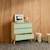 Commode enfant décor bois 3 tiroirs, pieds bois de pin - 80 x 30 x 79 cm - azur Naturel+Rose+Vert 18 - vertbaudet enfant 