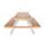 Table de pique-nique en bois d'acacia pour enfant, salon de jardin 4 places vert de gris et teck - caroline Vert de gris 6 - vertbaudet enfant 