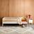 Lit enfant 90 x 190 cm pin naturel sommier à lattes inclus vert et blanc - elio Blanc+Vert 3 - vertbaudet enfant 
