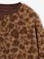 Sweat fille manches longues col rond camel+écru 3 - vertbaudet enfant 