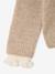 Pull col montant fille camel+vieux rose 4 - vertbaudet enfant 