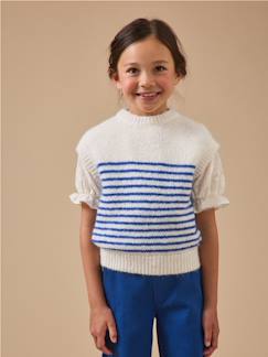 -Pull rayé sans manches fille