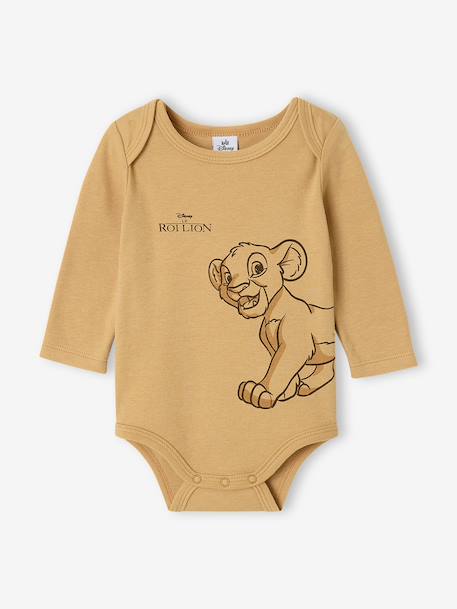 Lot de 2 bodies bébé garçon Le Roi Lion curry 2 - vertbaudet enfant 