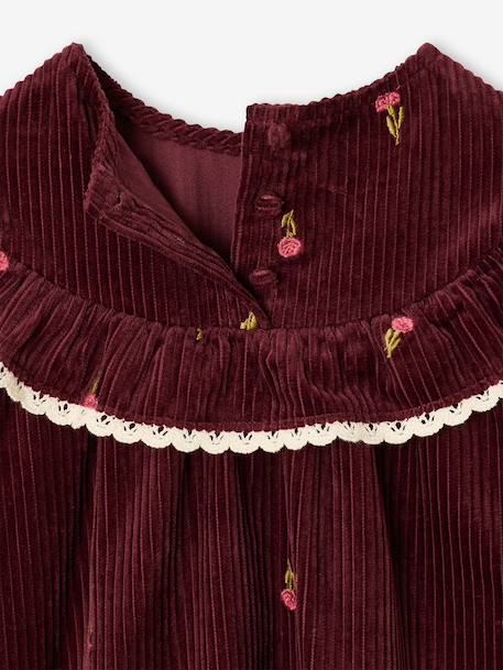 Robe fille manches longues prune 4 - vertbaudet enfant 