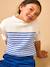 Pull rayé sans manches fille Rayure bleu/ecru 5 - vertbaudet enfant 