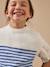 Pull rayé sans manches fille Rayure bleu/ecru 3 - vertbaudet enfant 