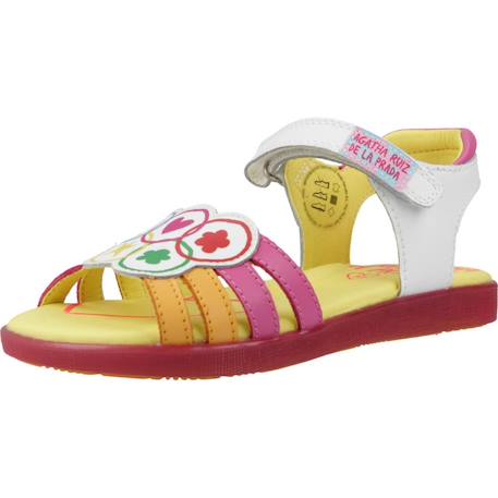 Sandales fille modèle 242962a Blanc blanco 4 - vertbaudet enfant 