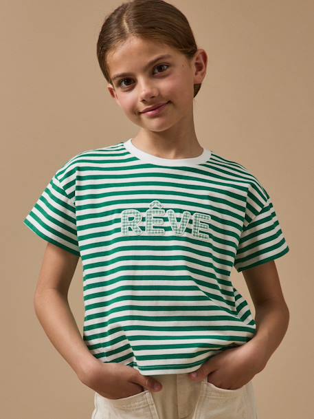 Fille-T-shirt, sous-pull-T-shirt-T-shirt message fille