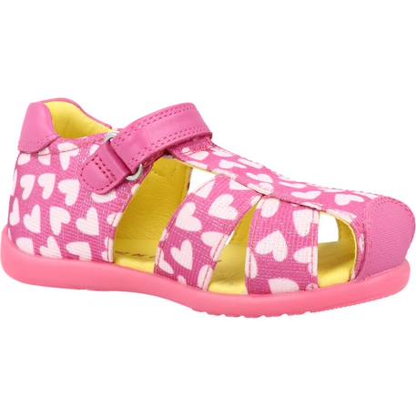 Sandales fille modèle 212900 Blanc blancocor+Rose rosycoraz 11 - vertbaudet enfant 