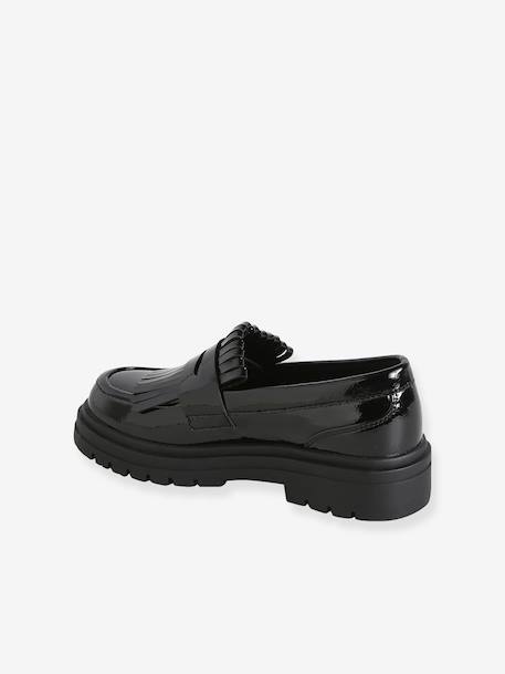 Mocassins fille synthétique noir 3 - vertbaudet enfant 