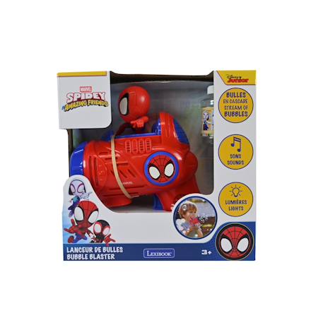 Pistolet à bulles spidey avec effets lumineux et sonores Rouge 3 - vertbaudet enfant 
