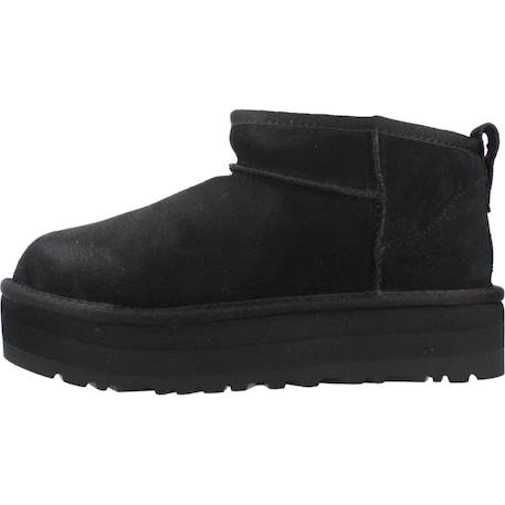 Bottes fille modèle k classic ultra mini platf Beige+Brun clair+Noir 14 - vertbaudet enfant 