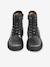 Boots fille à lacets zippées argenté 4 - vertbaudet enfant 
