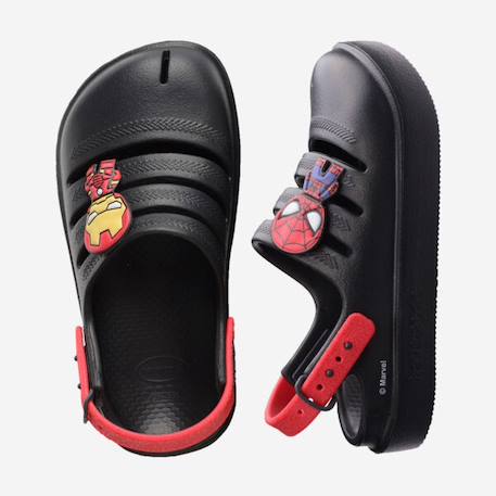 Tongs garçon modèle clog marvel graphite Noir 5 - vertbaudet enfant 