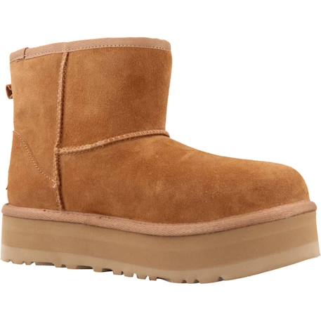 Bottes fille modèle classic mini platform Brun clair 5 - vertbaudet enfant 