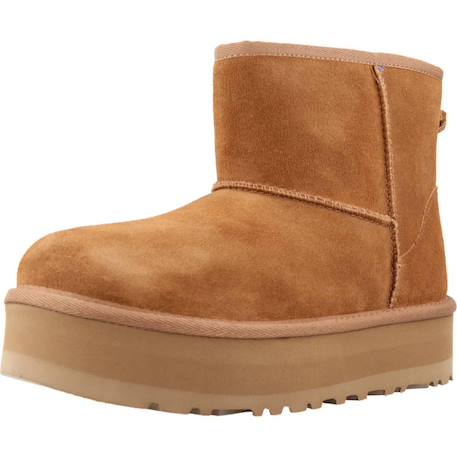 Bottes fille modèle classic mini platform Brun clair 4 - vertbaudet enfant 