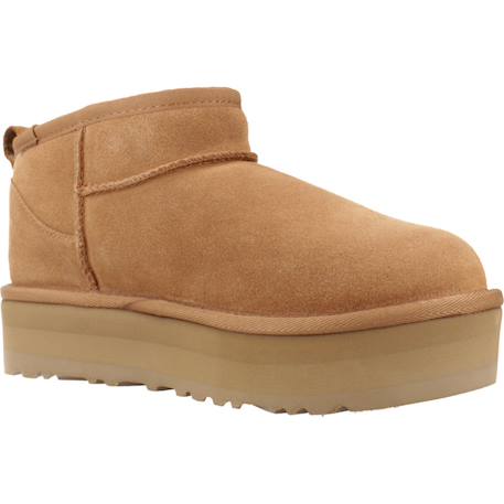 Bottes fille modèle k classic ultra mini platf Beige+Brun clair+Noir 11 - vertbaudet enfant 