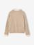 Pull col montant fille camel+vieux rose 2 - vertbaudet enfant 