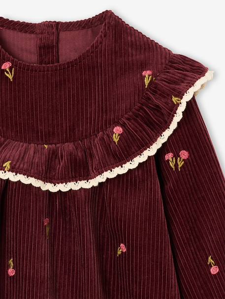 Robe fille manches longues prune 3 - vertbaudet enfant 