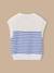 Pull rayé sans manches fille Rayure bleu/ecru 2 - vertbaudet enfant 