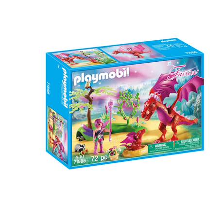 Fairies la maman dragon et son bébé 71586 Multicolore 2 - vertbaudet enfant 