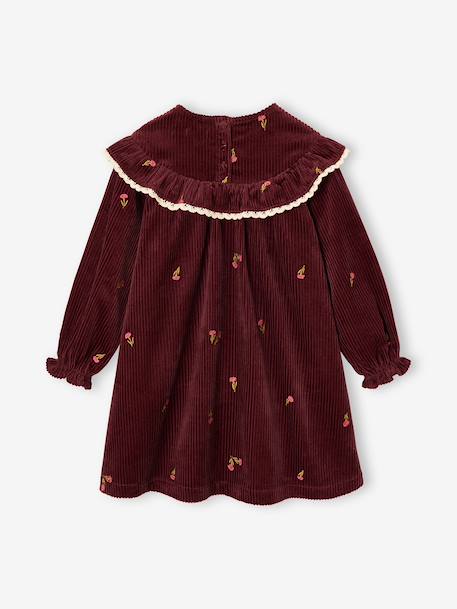 Robe fille manches longues prune 2 - vertbaudet enfant 