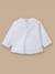 Guimpe cérémonie en oxford bébé Blanc doux 1 - vertbaudet enfant 
