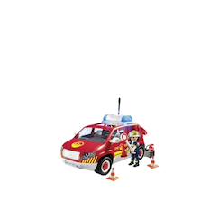 Jouet-Jeux d'imagination-Figurines, mini mondes, héros et animaux-City action véhicule de pompiers avec son et lumière 71375