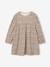Robe manches longues fille écru+marine 1 - vertbaudet enfant 