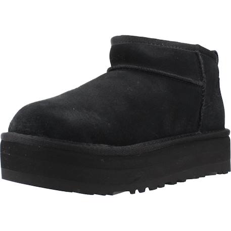 Bottes fille modèle k classic ultra mini platf Beige+Brun clair+Noir 16 - vertbaudet enfant 