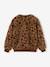 Sweat fille manches longues col rond camel+écru 2 - vertbaudet enfant 