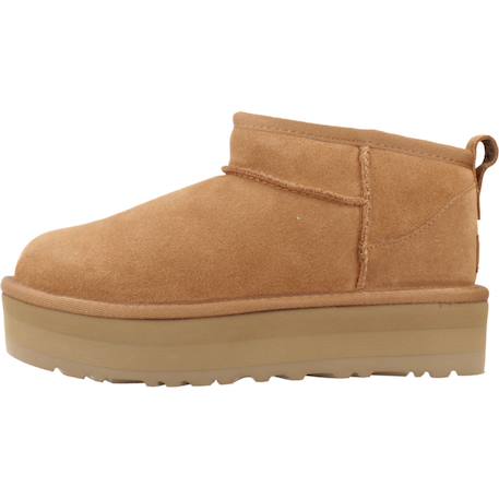 Bottes fille modèle k classic ultra mini platf Beige+Brun clair+Noir 8 - vertbaudet enfant 