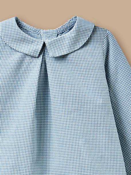 Guimpe vichy bébé Vichy bleu 2 - vertbaudet enfant 