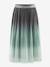 Jupe longue plissée fille Happy Girls bleu foncé+vert de gris 2 - vertbaudet enfant 