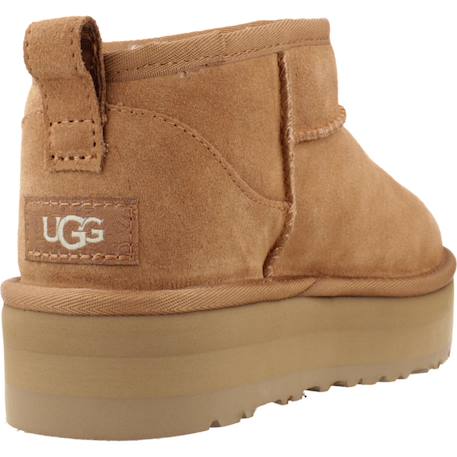 Bottes fille modèle k classic ultra mini platf Beige+Brun clair+Noir 9 - vertbaudet enfant 