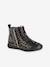 Bottines enfant fille synthétique zippées anthracite+marron+noir 1 - vertbaudet enfant 